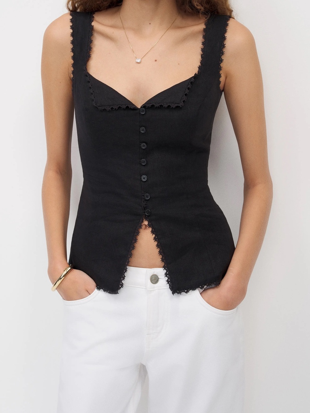 Reformation Viola Linen Tank - 2